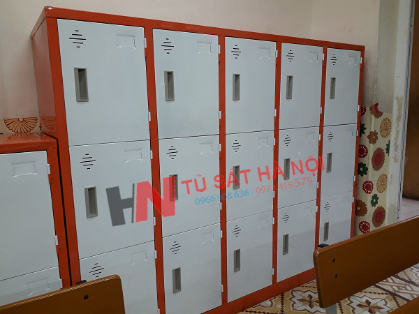 Tủ sắt 12 ngăn tại trường mầm non Ngọc Hà, Ba Đình Hà Nội 4
