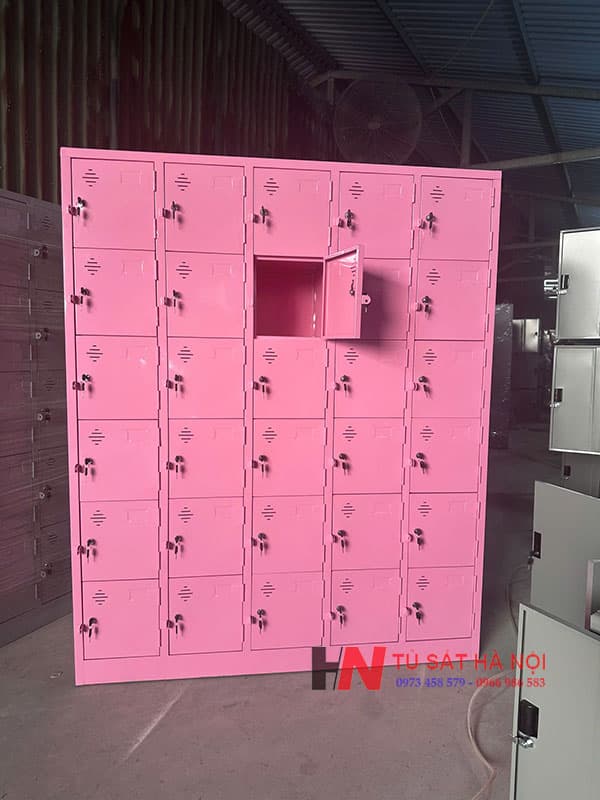 Tủ locker 30 ngăn sản xuất theo yêu cầu
