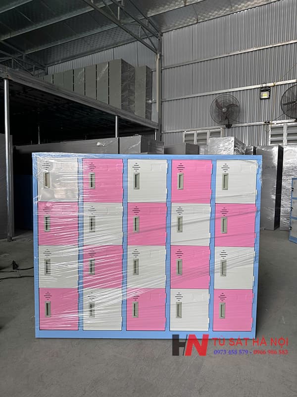 Tủ sắt tư trang mầm non 20 ngăn gi&aacute; rẻ tại H&agrave; Nội