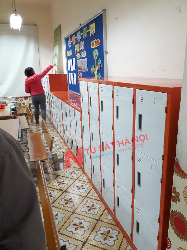 Tủ sắt 12 ngăn tại trường mầm non Ngọc Hà, Ba Đình Hà Nội 3